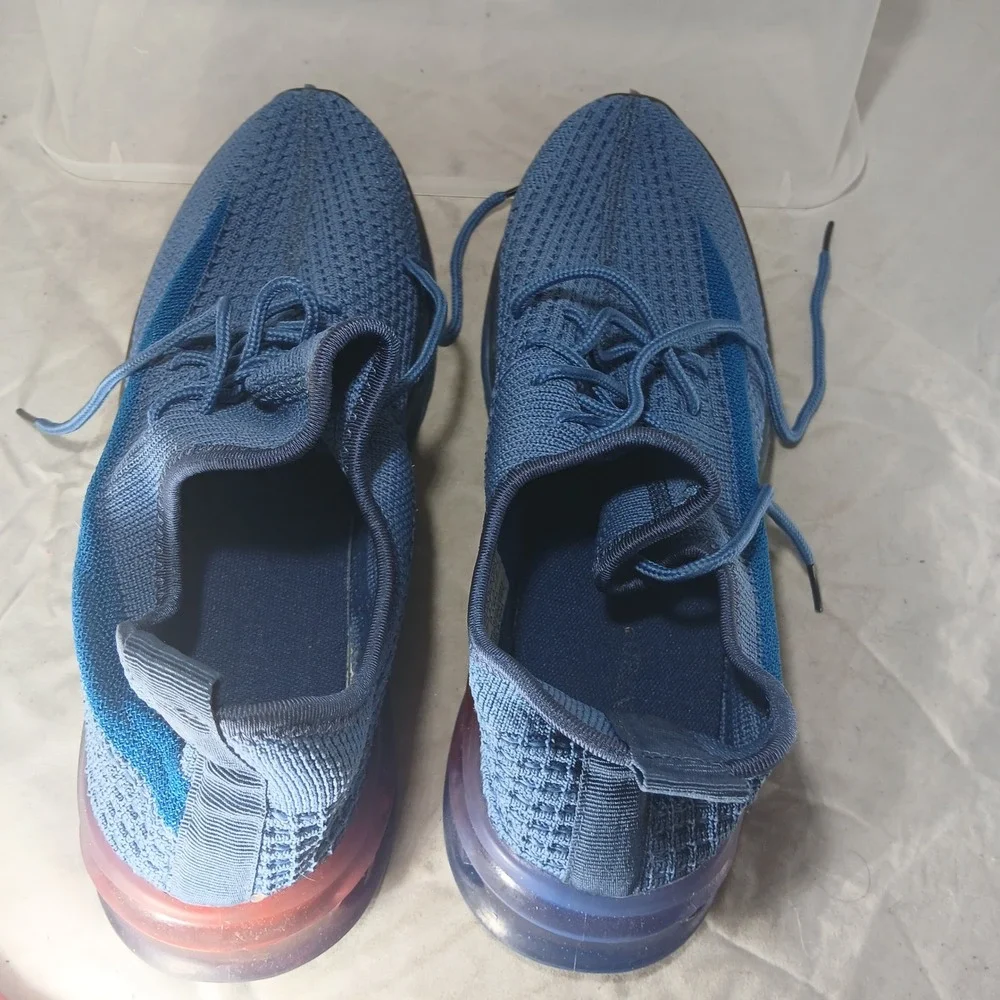 WANTED Dash‎ Men's Blue Knit Lace Up Athletic Sneakers Shoes Size 11